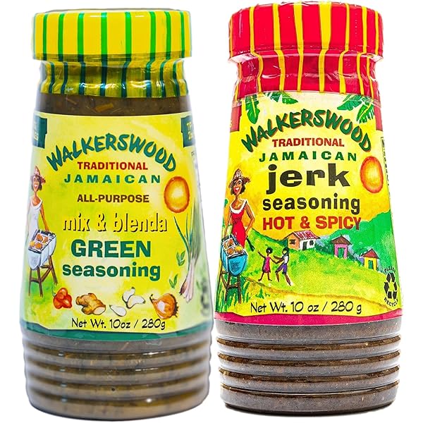 Amazon.com : Walkerswood Mix and Blenda Green Seasoning, 10